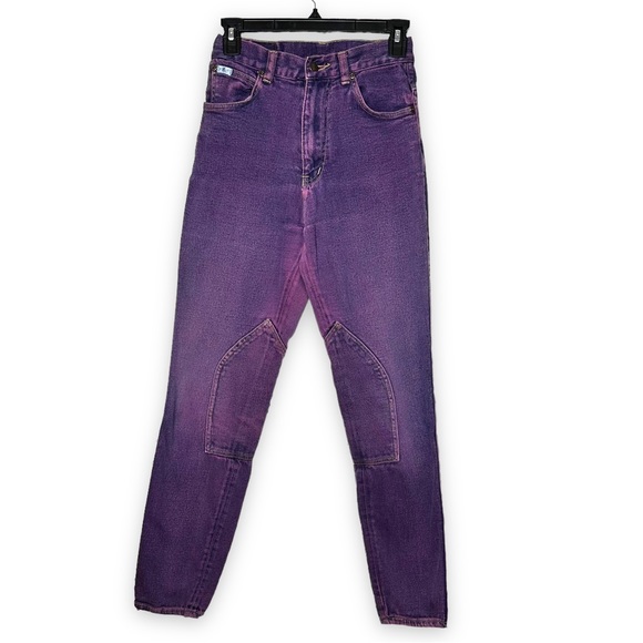 Vintage Miller's Jeans Purple Acid Wash Equestrian Western Mom Jeans Size 26 - Picture 4 of 14